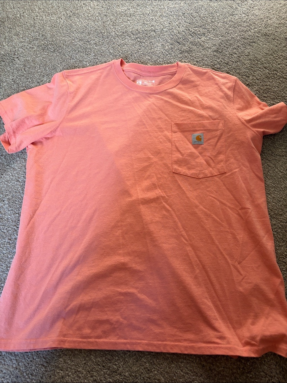 Carhartt Coral Pink Short-Sleeve Pocket Tee